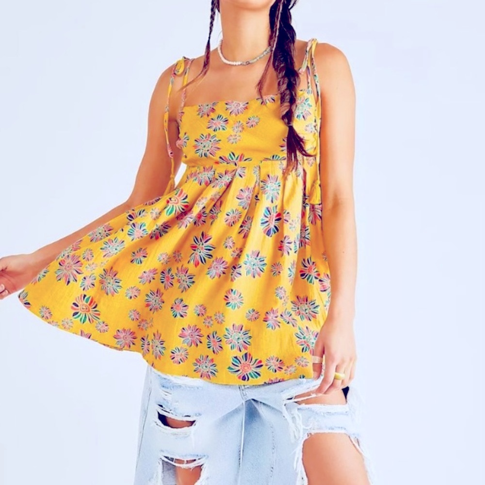 NWT Free People Indigo Molly Tunic Top Size Small